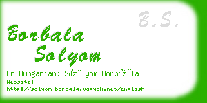 borbala solyom business card